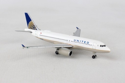 United Airlines Airbus A320neo Reg N491UA Herpa Wings 531252 Scale 1:500
