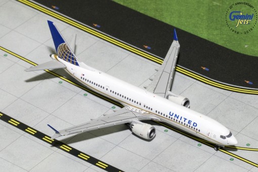 Gemini Jets United Airlines Boeing 737 Max 9 1/200 G2UAL752 for sale online 