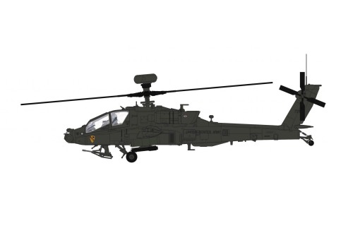 US Army AH-64E Apache Guardian 1st Air Cavalry 2018 Hobby Master HH1215 Scale 1:72