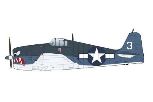 USN F6F-3 Hellcat Hellcat #3 Ens Gordon Arthur Stanley VF-27 USS Princeton Oct 1944 Hobby Master HA1119 Scale 1:72