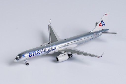 American Airlines Boeing 757-200 N174AA One World chrome polished livery die-cast NG Models 53178 scale 1:400