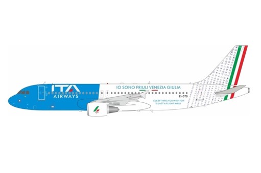 ITA Airways Airbus A320 EI-DTG 'Io Sono Friuli Venezia Giulia' With Stand InFlight IF320AZ0523 Scale 1:200