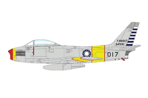 ROCAF F-86F Sabre Sun Siwen 26th Sqn. 5th FG 15th Oct 1955 Taiwan Hobby Master HA4322 Scale 1:72