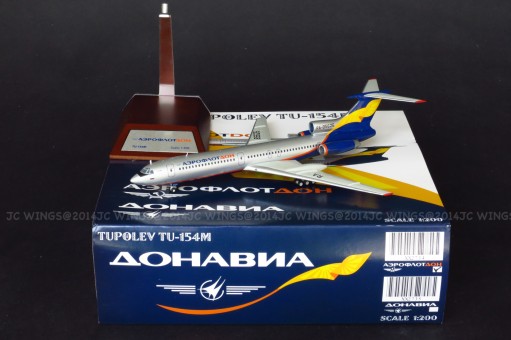 JC wings scale model die-cast xxx2734 1-200 Aeroflot Don TU-154M With Stand