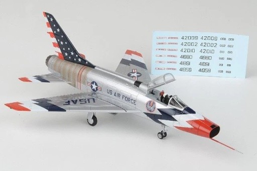 Skyblazers USAF F-100 Super Sabre 1960 Season (With Decals for 6 Airplanes) Hobby Master HA2124 scale 1:72