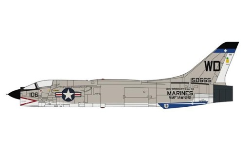 F-8E Crusader USMC VMF(AW)-212 Lancers Century Wings Scale 1:72 CW-001624 