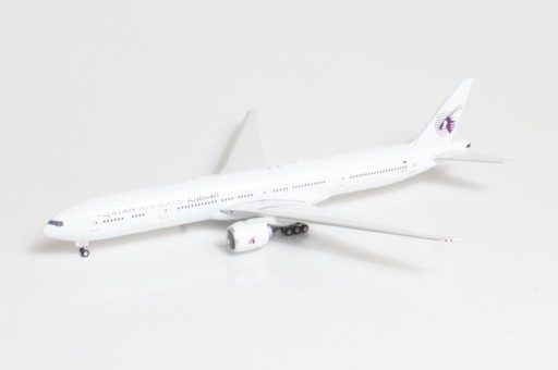 Qatar Airways Boeing 777-300ER A7-BOC New White Livery Die-Cast Phoenix 11748 Scale 1:400