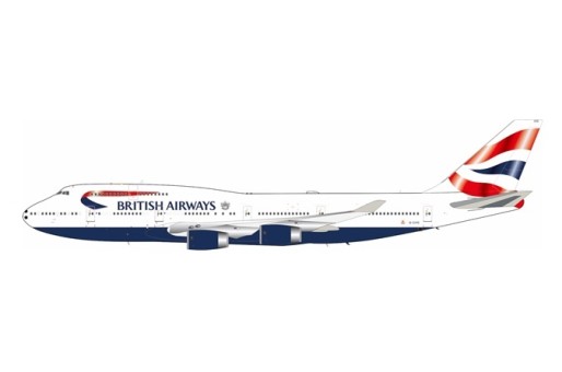 British Airways Boeing 747-436 G-CIVO Football Nose With Stand and Coin ARD-Inflight ARDBA75 Scale 1:200