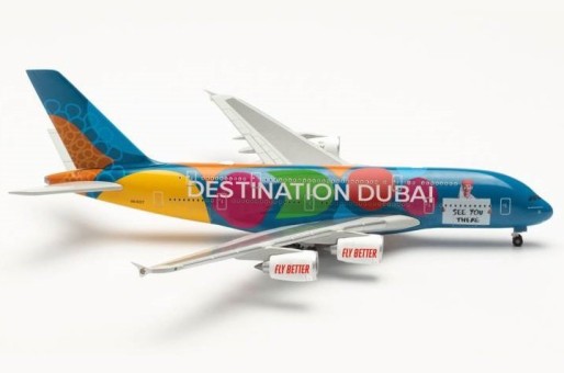Emirates Airbus A380 A6-EEU Blue Livery Destination Dubai 536905 Scale 1:500