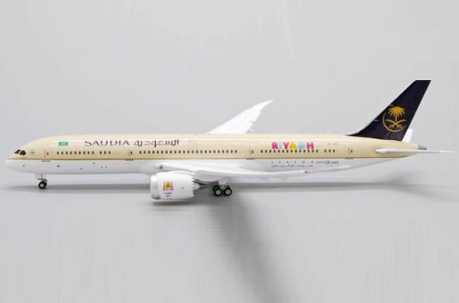Flaps Down Saudia Boeing 787-9 HZ-ARC Dreamliner 'Saudi Seasons' JC Wings LH4SVA195A Scale 1:400