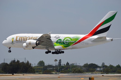 Emirates Airbus A380 "World Cup 2014" Reg# A6-EEQ GJUAE1485 Scale 1:200