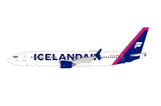 Icelandair Boeing 737-8 MAX TF-ICU New Livery Magenta Tail With Stand InFlight IF738MFI1122 Scale 1:200