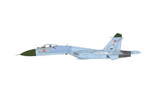 Russian Air Force Su-27 Flanker Sukhoi B Red 14 1990 Hobby Master HA6020 scale 1:72