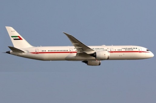 UAE Presidential Flight Boeing 787-9 Dreamliner A6-PFE JC Wings LH4AUH244 scale 1:400
