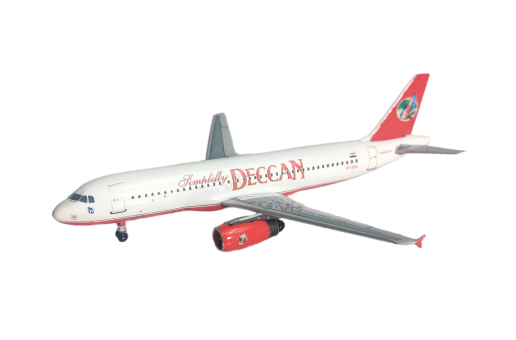 Simplifly Deccan Airbus A320 VR-ADU Pre Kingfisher Livery AeroClassics AC411260 Scale 1:400
