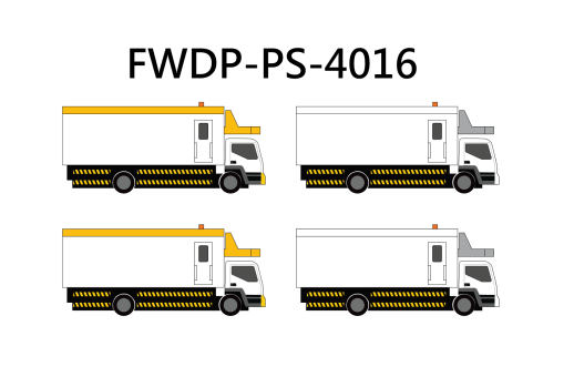 Catering Trucks Set of 4 FWDP-PS-4016 by Fantasy Wings Scale 1:400