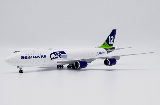 Boeing Company 747-8F "Seattle Seahawks" Reg: N770BA With Antenna EW4748016 JCWings Scale 1:400