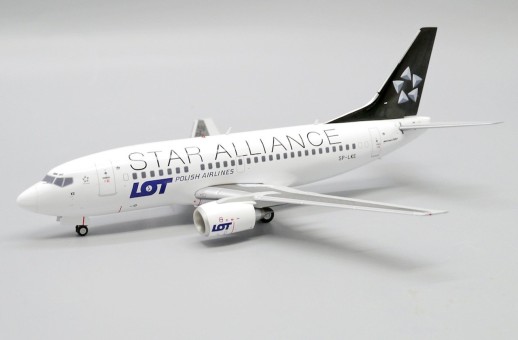 LOT Polish Airlines Boeing 737-500 "Star Alliance" Reg: SP-LKE With Stand XX20236 JC Wings Scale 1:200 