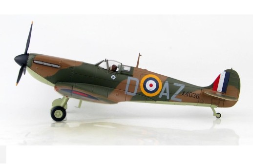 RAF Spitfire MK.1 No. 41 D-AZ, P/O Robert Doe No. 234 Squadron Middle Wallop August 1940 Battle of Britain Hobby Master HA7816 scale 1:48	