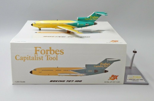 Forbes Capitalist Tool Boeing 727-27 N60FM mid 1990's with stand JFox/Inflight JF-727-1-002 scale 1:200