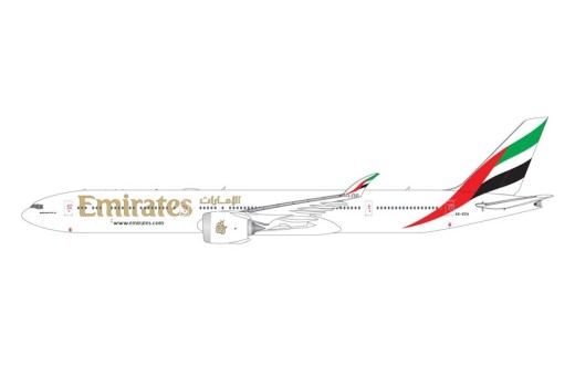 New Mould! Emirates Folded Wingtips Boeing 777-9X A6-EZA Gemini Jets GJUAE2160W Scale 1:400
