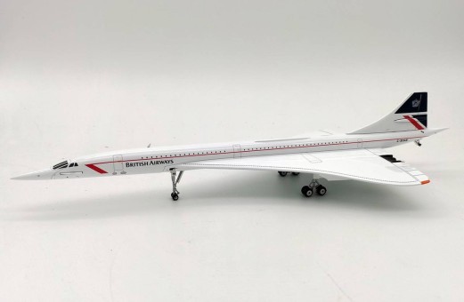 British Airways Concorde G-BOAB Landor/Negus white livery red line with collectors coin InFlight/ARD ARDBA20 scale 1:200