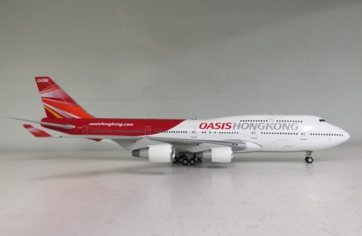 Oasis Hong Kong 747-412 PW Engines Reg# B-LFA JF-747-4-023 JFox/InFlight Scale  1:200