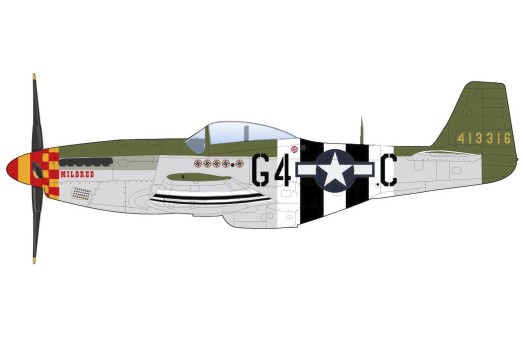 P-51D-5-NA Mildred 357 FG 362 FS USAAF Leiston UK June 1944 HA7757 Hobby Master 1:48