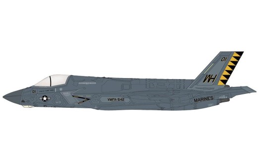 F-35B "Black Death" 170064, VMFA-542 "Tigers" , MCAS Cherry Point, 2023 HA4622 Hobby Master scale 1:72