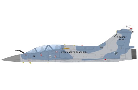 Mirage 2000B 4932 Forca Aerea Brasileira CRUZEX 2013 HA1657 Hobby Master 1:72