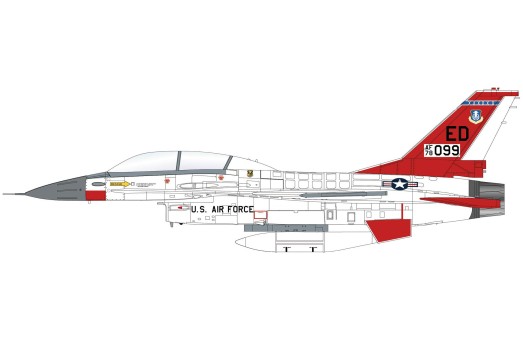 F-16B Chase Plane 78-0099 6510th Test Wing 1990 HA38086 Hobby Master 1:72