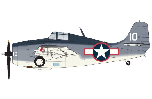 F4F-4 Wildcat Operation Leader Lt (jg). Dean S Laird USS Ranger Oct 1943 HA8911 Hobby Master 1:48