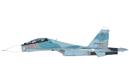 Su-30SM Red 28 Russian Air Force Latakia HA9516 Hobby Master 1:72