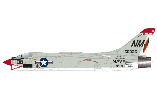 F-8E Crusader 150326 USS Ticonderoga 1967 HC1201 Hobby Master 1:72