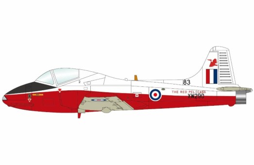 Jet Provost T.5 Red Pelicans XW290/83 Central Flying School RAF Little Rissington 1973 SM7009 Hobby Master 1:72