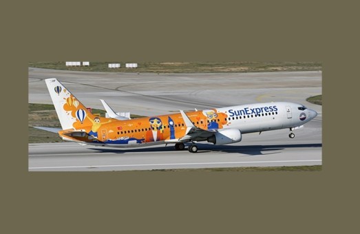 SunExpress Boeing 737-800 TC-SPF "Proudly Flying Boeing" JC Wings LH4SXS288 Scale 1:400