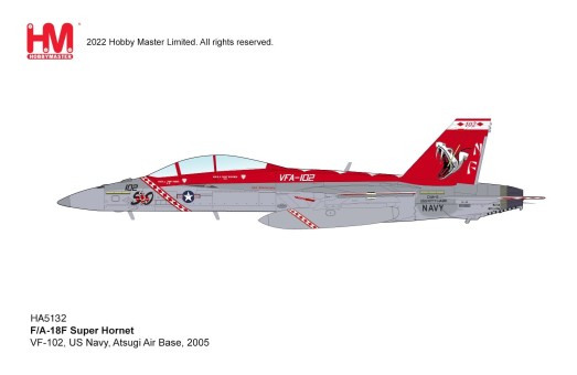 US Navy F/A-18 Super Hornet VF-102 2005 Hobby Master HA5132 Scale 1:72