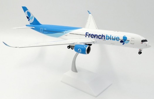French Blue Airbus A350-900 " With Enhanced Flaps" F-HREU with stand JC Wings LH2FBU159A scale 1:200