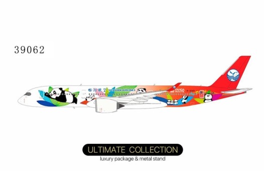 Sichuan Airlines A350-900 B-32AG Panda Route cs (ULTIMATE COLLECTION) 39062 NG Models Scale 1:400