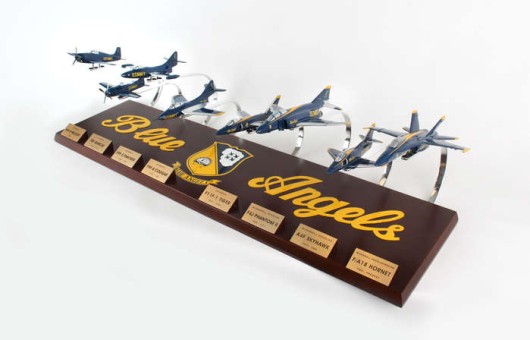 Blue Angels Collection 8 Plane Set  C10872 Executive Series Scale 1:72 8 plane set: F/A-18 Hornet, Skyhawk, F-4, Phantom II, Corsair, 