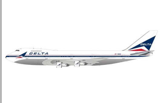 Delta Airlines Old Color B747-100 Polished Reg. N9899 Aviation200 AV27410615P 1:200