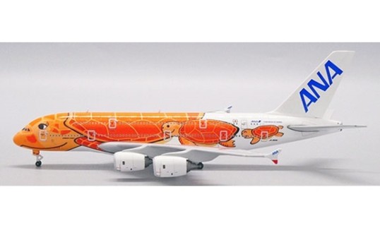 ANA All Nippon Ka La Orange Turtle Airbus A380-800 JA383A Flying Honu JC wings PX5ANA003 die-cast scale 1500