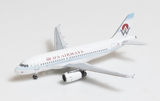 US Airways-America West Airbus A319 old livery N828AW Big Bird Blue Box BBX41612 scale 1:400