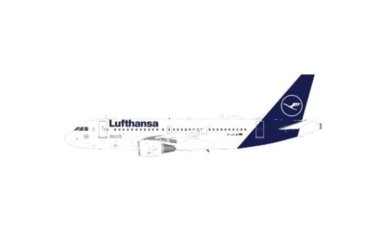 Lufthansa new livery Airbus A319-114 D-AILM with stand JFox/InFlight JF-A319-014 scale 1:200 
