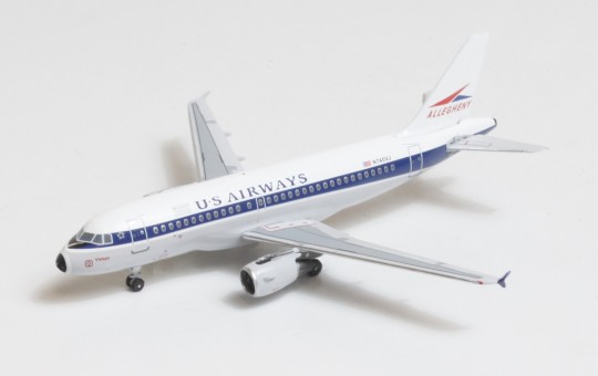 US Airways-Allegheny Heritage livery Airbus A319 N745VJ Big Bird Blue Box BBX41608 scale 1:400