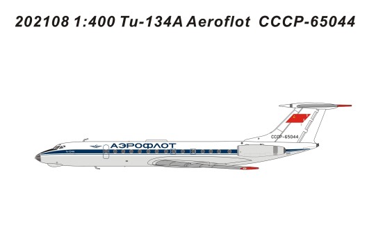 Aeroflot Tupolev TU-134A Аэрофло́т CCCP-65044 die-cast panda 202108 scale 1:400