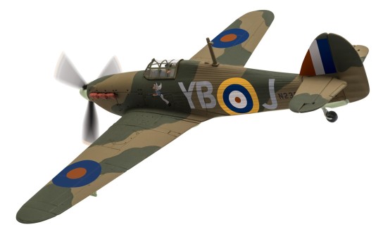 RAF Hawker Hurricane Mk.I Winged Popeye Leonard Walter Stevens VC WWII Aug 1940 Corgi CG27606 scale 1:72 