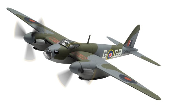 CG32820  RAF Dh Mosquito B.IV DK296 GB-G Flt Lt. D A G ‘George’ Parry RAF No105 Squad 100 Years of the RAF Corgi AA32820 scale 1:72