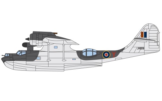 CG36111 RAF Consolidated Catalina Mk-IVA JV928 John Alexander Cruickshank 100 years collection Corgi CG36111 scale 1-72