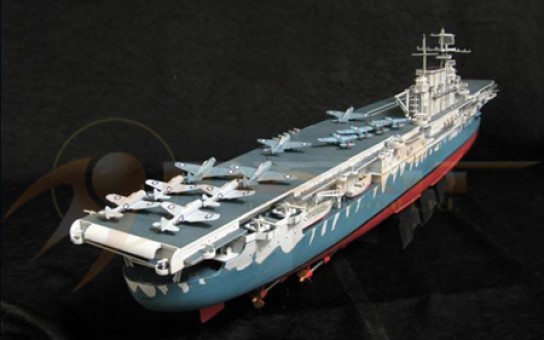 USS Hornet CV-8, Battle of Midway Navy Ship Air Carrier, 1942 Scale 1:350